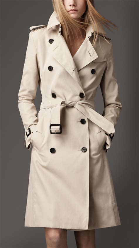 beige cotton trench coat